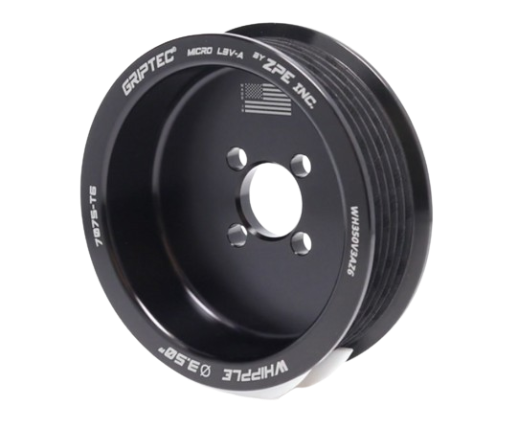 6 Rib ZPE GripTec® Whipple 4 Bolt L3V-A Black Pulley Only
