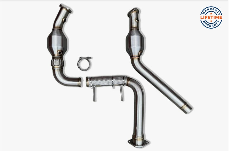CVF Stainless Steel Downpipes (2021-2023 3.5L Raptor F-150 EcoBoost)