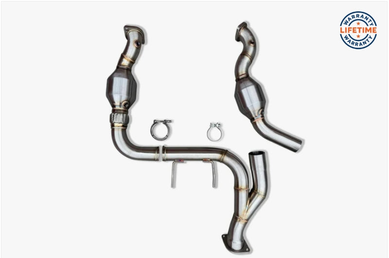 CVF Stainless Steel Catted Downpipes (2024-2025 Ford F150 2.7L Ecoboost)