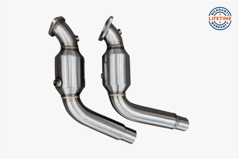 CVF Stainless Steel Catted Downpipes (2025 Explorer ST, Lincoln Aviator)