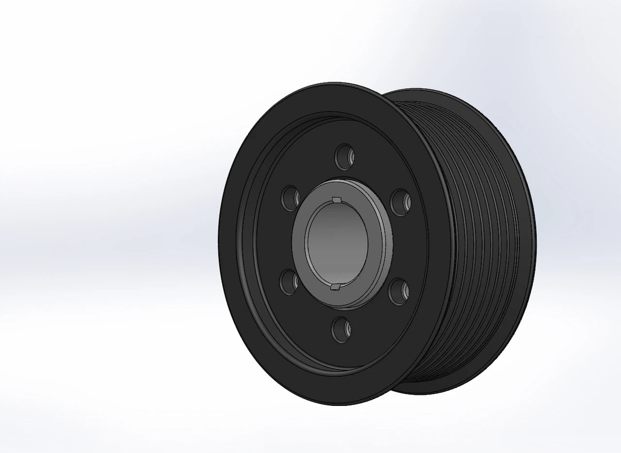 ZPE Griptec 2PC Procharger Standard L3 Black Pulley and Hub Kit