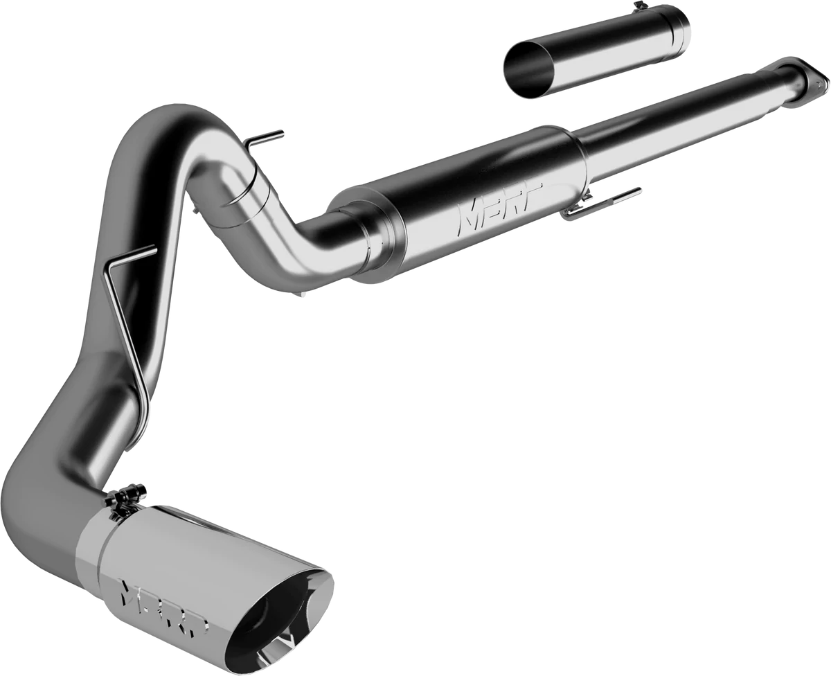 MBRP - 2015-2020 F150 - 4" Cat-back Exhaust Single Side Exit, Race Profile