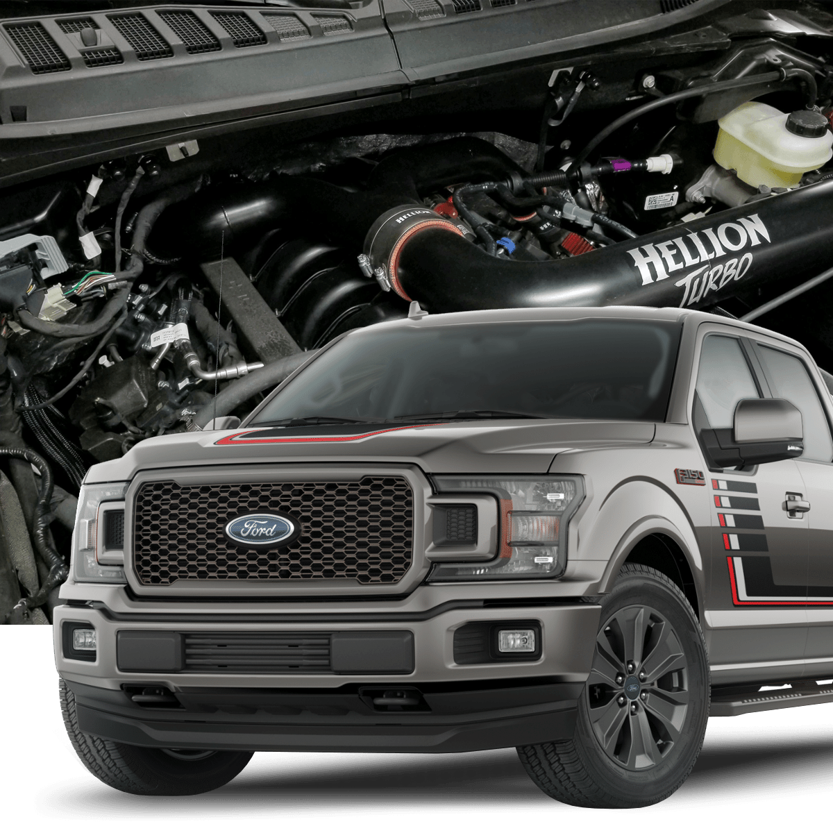 Hellion 2015-2024 Ford F-150 5.0L “Next Generation” Twin Turbo System-NEW