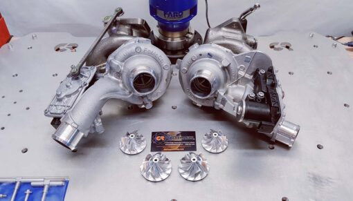 2021-2023 F-150 & Raptor 3.5L Stage 5 46/50mm CR 8 Blade Turbine Upgrade Turbo Set