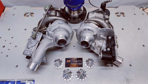 2021-2023 F-150 & Raptor 3.5L Stage 5 46/50mm CR 8 Blade Turbine Upgrade Turbo Set