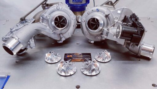 2021-2023 F-150 & Raptor 3.5L Stage 5 46/50mm CR 8 Blade Turbine Upgrade Turbo Set