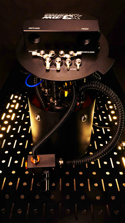 Deatschwerks X3 Fuel Pump Module w/DW400 Fuel pumps and PTFE return kit for 2011-24 Ford Mustang