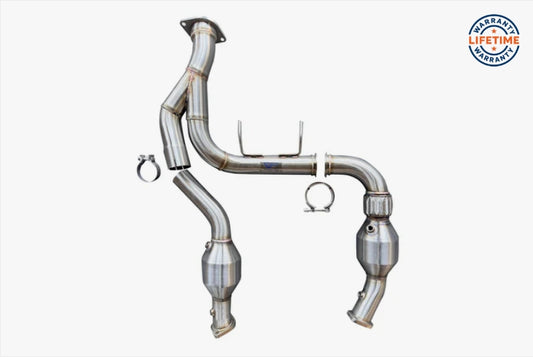 CVF Stainless Steel Catted Downpipes (2021-2023 Ford F150 3.5L Ecoboost)