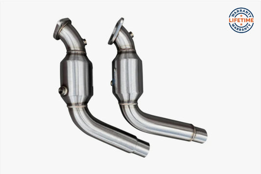 CVF Stainless Steel Catted Downpipes (2025 Explorer ST, Lincoln Aviator)