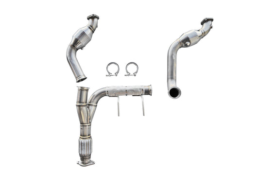 CVF Stainless Steel Catted Downpipes - 2021-2025 Bronco 2.7L