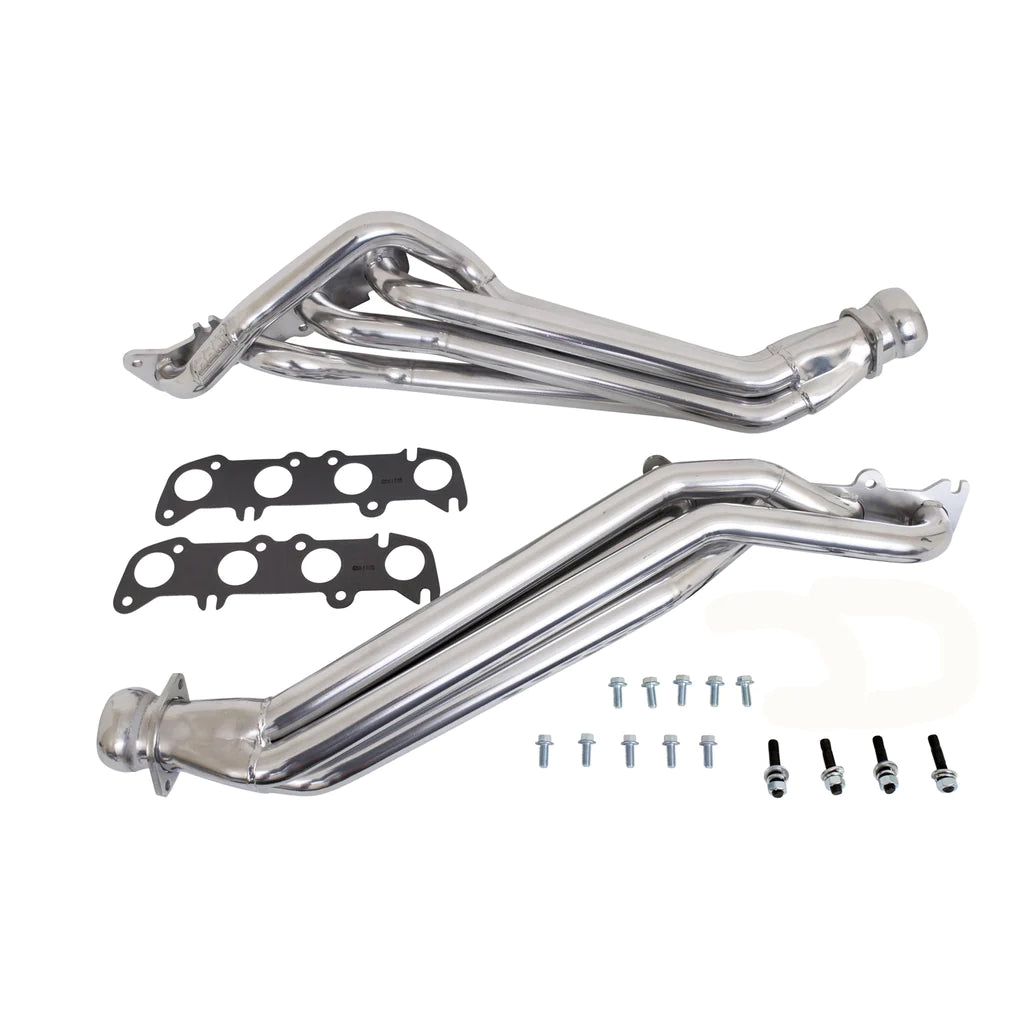 Ford Mustang GT BBK 1-3/4 Long Tube Exhaust Headers Polished Silver Ceramic 11-23