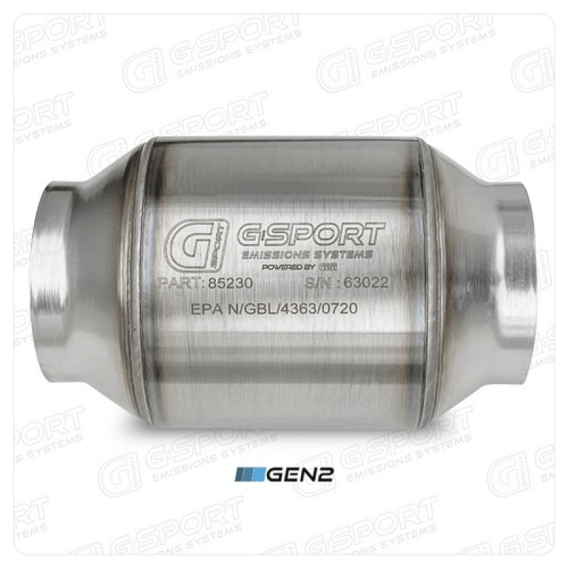 G-sport GESI GEN2 Advanced UHO EPA Approved 400 CPSI 3.0in Inlet/Outlet Catalytic Converter