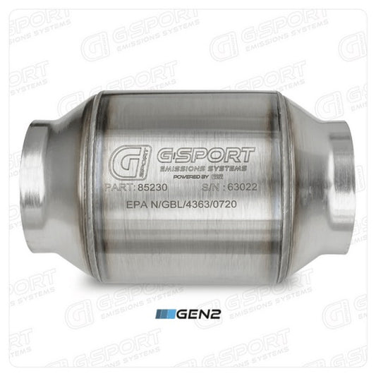 G-sport GESI GEN2 Advanced UHO EPA Approved 400 CPSI 3.0in Inlet/Outlet Catalytic Converter