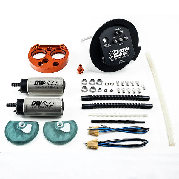 X2 Series Fuel Pump Module with Dual DW400s for 2011-19 Ford Mustang