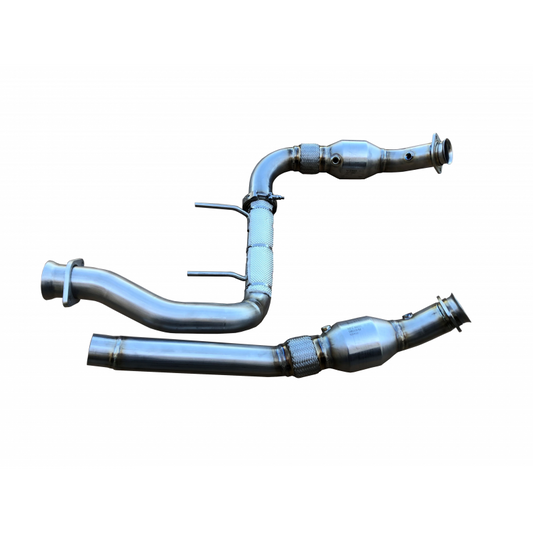 SPD 2015-2023 Ford F150 Coyote 5.0L Raptor 304SS Catted Downpipes
